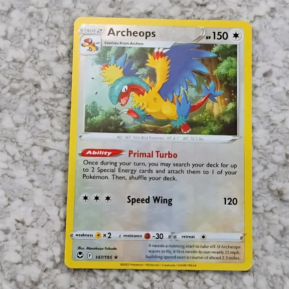 Pokemon | Toys | Pokemon Tcg Card Archeops Silver Tempest Holo Rare 47195 Pz | Poshmark Pokemon | Toys | Pokemon Tcg Card Archeops Silver Tempest Holo Rare 47195 Pz | Poshmark
